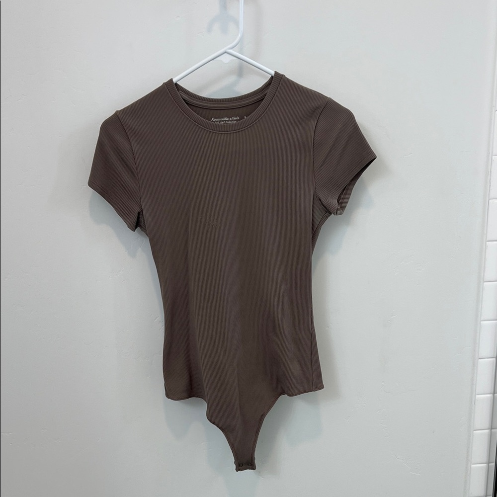 Abercrombie & Fitch Brown Short Sleeve Bodysuit